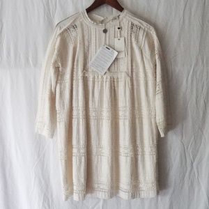 NWT Twinset Girls 12 Long Sleeve Lace Dress